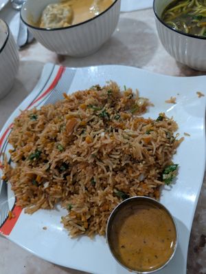 Veg fried rice at Hamu Momo  in Nairobi