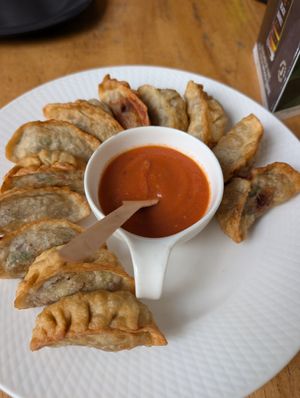 Fried veg momo at Hamu Momo  in Nairobi