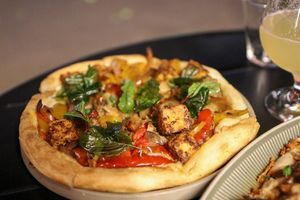 pizza with tofu at DuLi in Beijing