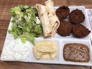 Falafel plate  at Vegi in Tubingen