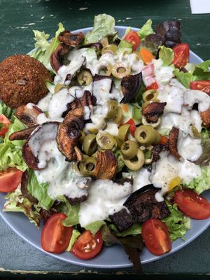 Vegi Salad without Feta, but a Falafel   at Vegi in Tubingen