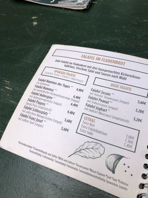 Menu   at Vegi in Tubingen