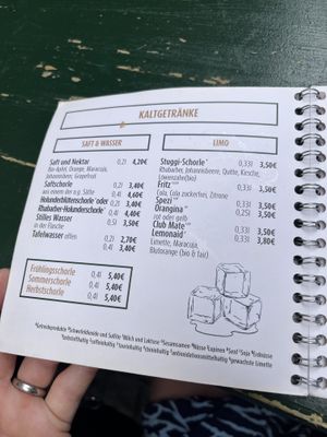 Menu   at Vegi in Tubingen