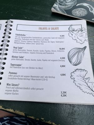 Menu   at Vegi in Tubingen