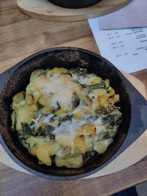 Veganer Kartoffelauflauf (vegan potato casserole) at Vegi in Tubingen