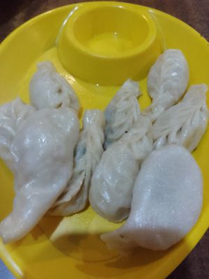 Veg momo at Himalayan Dorjee Restaurant in Pokhara