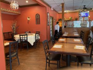 Interior seating  at Aristo Bistro in Westlake