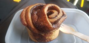 Cinnamon bun at 200 Degrees Coffee Shop  in Liverpool