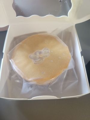 Lilikoi Cheesecake from The Vegan Cheese Shoppe (local) at KailuaTown Farmers Market  in Kailua