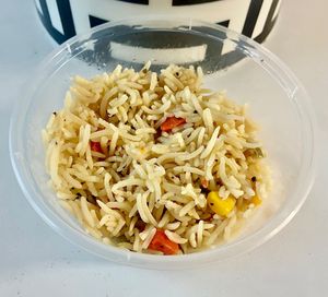 Vegetable rice at Lifter Life in Dubai