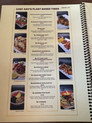 Vegan menu   at Alamo Biscuit Company & Panaderia in San Antonio