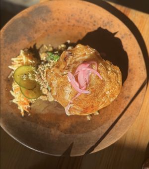 Cabbage "steak”  at Cósmica Cocina  in Puerto Vallarta