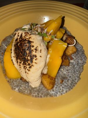 Apple & mango crumble  at Cósmica Cocina  in Puerto Vallarta