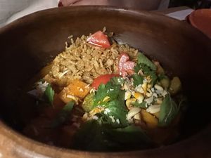 Kimchi curry   at Cósmica Cocina  in Puerto Vallarta