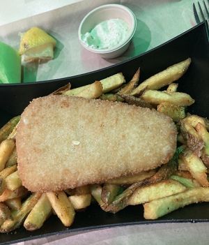 Fish and chips  at Green Farmer's in Ajaccio