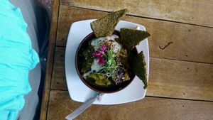 beautiful curry at New Earth Cafe in Coolum Beach