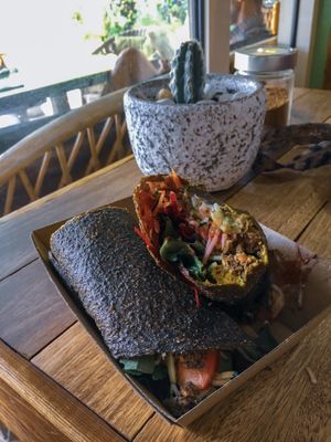 No way I’m eating this in one go at New Earth Cafe in Coolum Beach