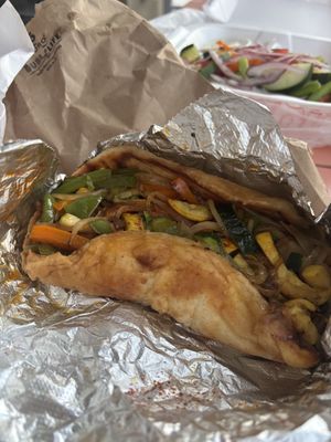 Grilled veggie wrap  at The Gyro Joint in Pompano Beach