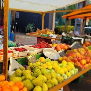 Frutas exóticas at Feira Livre da Rua Santos in Londrina