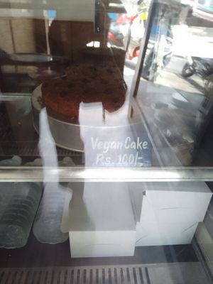 Vegan banana cake at Wheat to Sweet in Pokhara