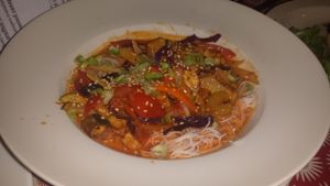 Wok de verdura con Tempe y un toque picantillo. at La Joya in Nerja