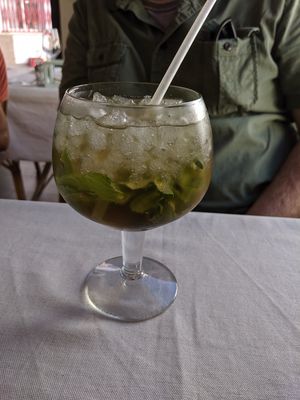 Moroccan mint iced tea at La Joya in Nerja