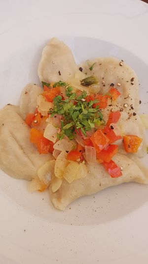 Plato vegano polaco at La Joya in Nerja