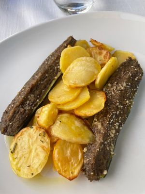 Zucchine ripiene di lenticchie  at Il Lughino in Seregno