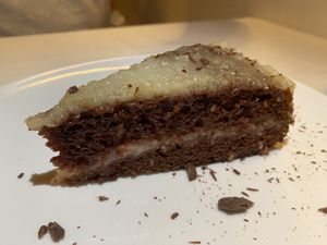 Torta al cacao con crema di cocco  at Il Lughino in Seregno