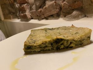 Lasagne spinaci e tofu e anacardi  at Il Lughino in Seregno