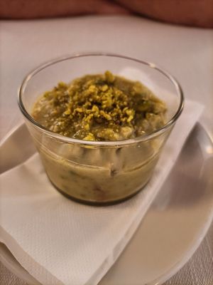 Dolce crema pistacchi at Il Lughino in Seregno