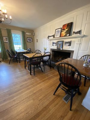 Fireside dining  at Monet's Table in Tolland