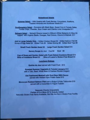 Salad  at Monet's Table in Tolland