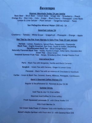 Salad & entree  at Monet's Table in Tolland