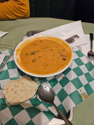 Vegan soup of the day... amazing!! at Leaf and Ladle in Bellingham