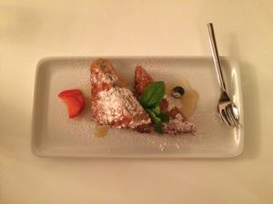 banana-stuffed French toast at The Green Garden in Salzburg
