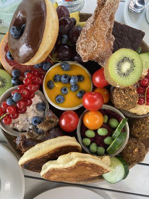 Brunch platter at The Green Garden in Salzburg