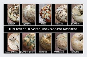 6 opciones veganas at GL Bagels in Guadalajara