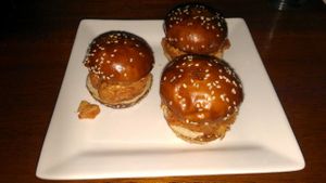 Jackfruit Sliders at Black Rose Tavern at Black Rose Tavern in Los Angeles
