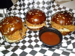 jackfruit sliders at Black Rose Tavern in Los Angeles