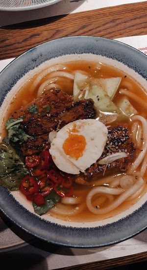 Vegan egg  at Wagamama - Union Square in Aberdeen