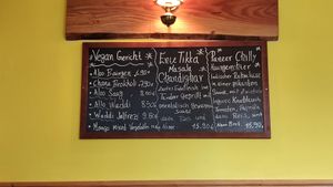 vegan options   at Indian Masala House in Jena