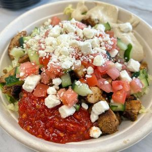 Pomegranate roasted lamb  at Zakee Mediterranean Street Food in Akron