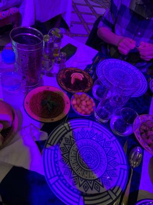 Taktoukz et olives   at Bab Sahra in Fes