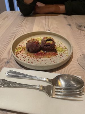 Blueberry sorbet   at The Nettle in Settle