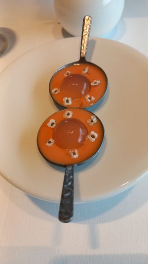 Salmorejo at Restaurante Solana in Ampuero