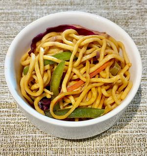 Stir fried vegetable noodles  at House of Colors - Millennium Al Barsha Hotel in Dubai