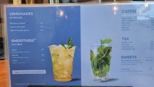 Drinks menu at Who Ayam in Utrecht