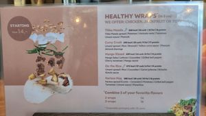 Wraps menu at Who Ayam in Utrecht