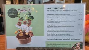 Bowls menu at Who Ayam in Utrecht